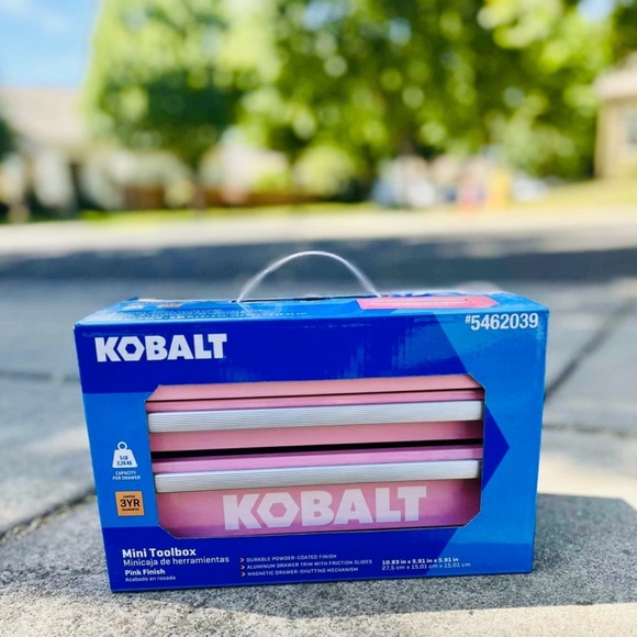KOBALT pink mini tool box NIB - Picture 1 of 1